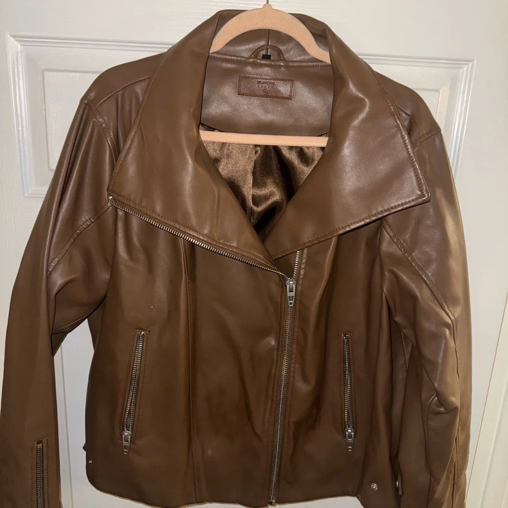 Blank NYC Tan Faux Leather Jacket - Picture 3 of 8